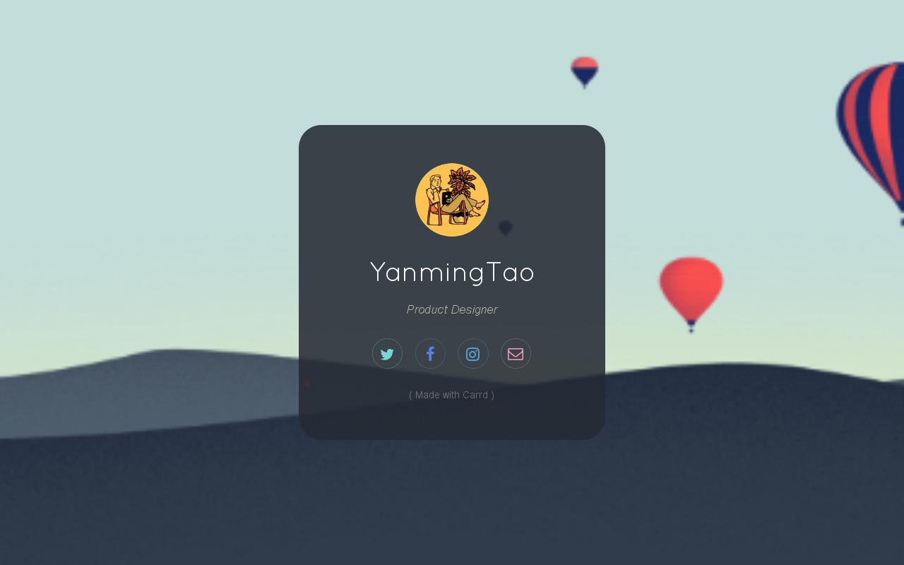 Carrd profile picture for @tao